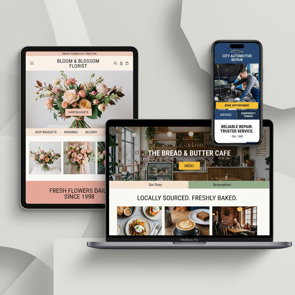 SiteShift Website Mockup